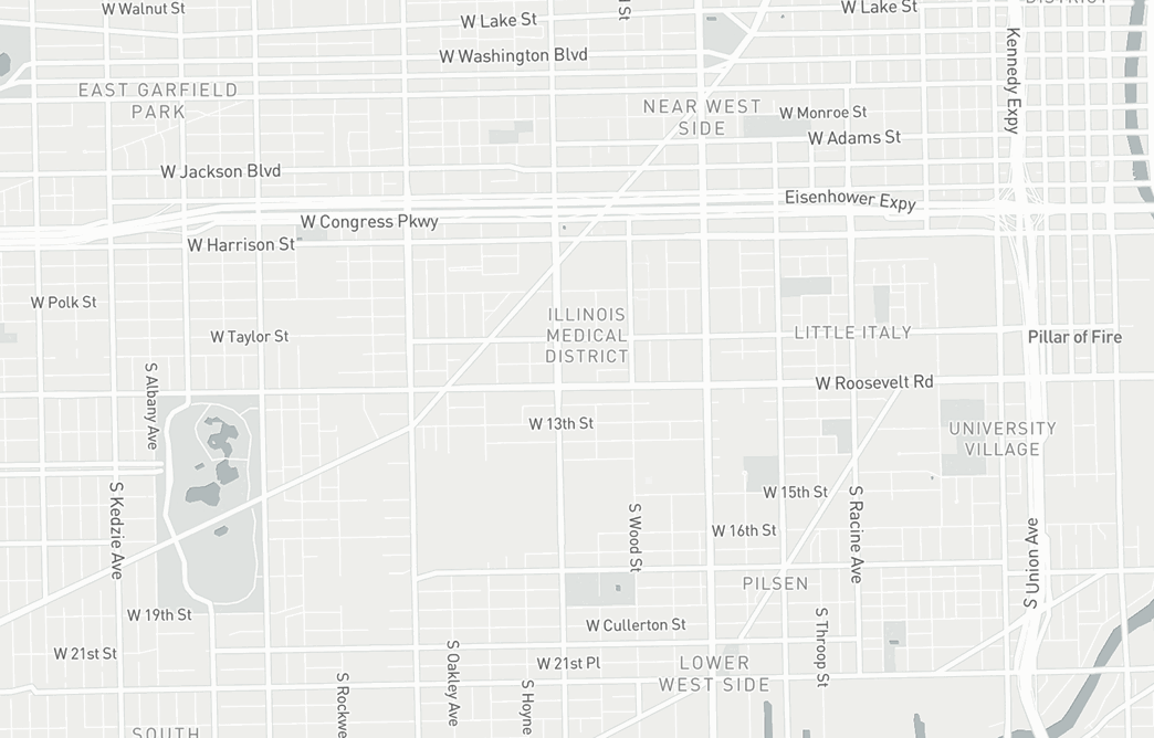 Map background for local refinishing expert section mobile